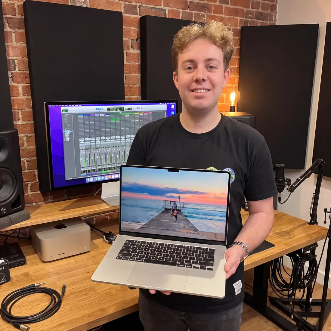 Ethan with a MacBook, supplied Beacon Tech portrait